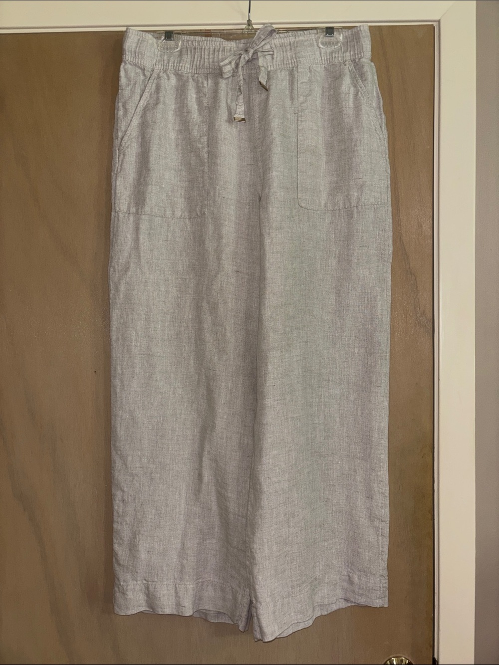 Joie Natural Linen Drawstring Pants